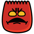 The Red Angry Face Emoji is a vivid representation of extreme frustration and rage. With its bright red complexion and steam billowing from its ears, this emoji captures the essence of someone who's reached their boiling point. It’s the perfect visual cue for those moments when you feel overwhelmed by anger or disbelief, making it an essential part of your emotional expression toolkit.